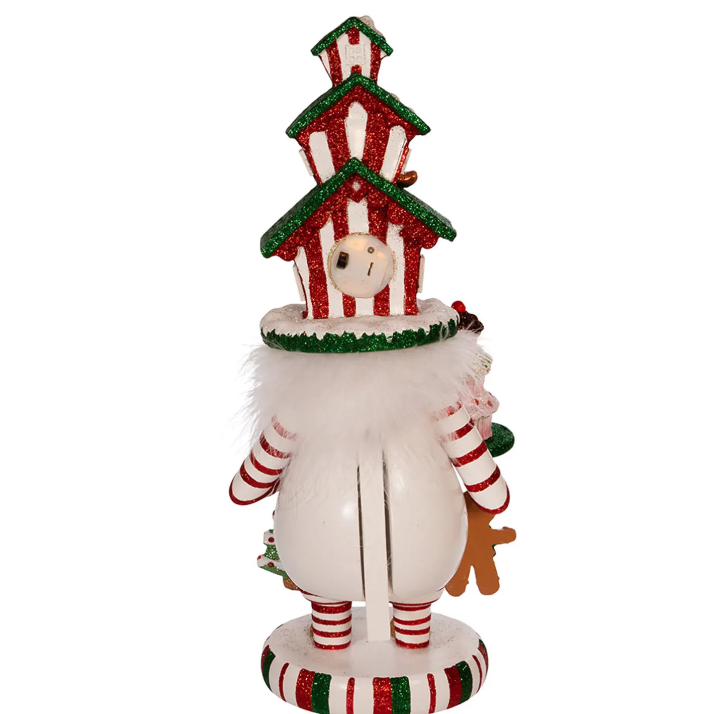 Kurt Adler 15" Hollywood Nutcrackers Lighted Gingerbread House Hat Nutcracker HA0571 Clearance