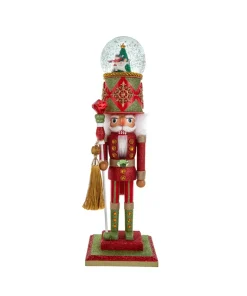 Kurt Adler 20" Hollywood Nutcrackers Dance Of The Sugar Plum Fairy Musical Water Globe Hat Nutcracker HA0725 Discount