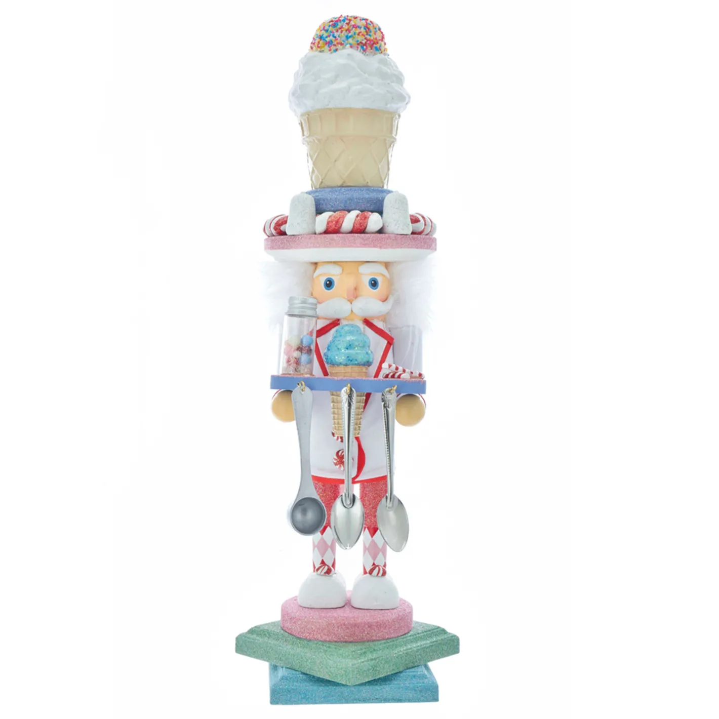 Kurt Adler 19" Hollywood Nutcrackers Ice Cream Nutcracker Christmas Figure HA0404 Hot