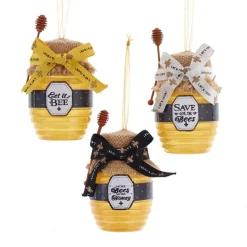 Kurt Adler 4.25" Honey Jar Christmas Ornament T2705 Online