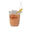 Kurt Adler 2.6" Iced Coffee With Liquid Glass Christmas Ornament D4801 Best