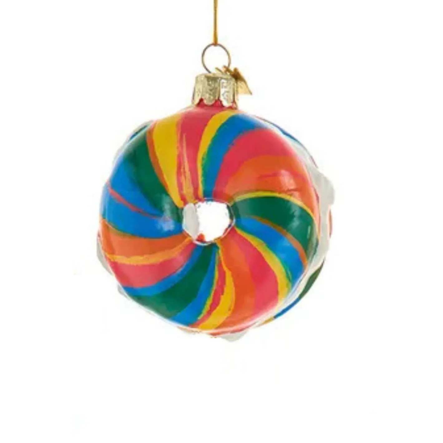 Kurt Adler 3" Noble Gems Glass Bagel Ornaments NB1846 Best