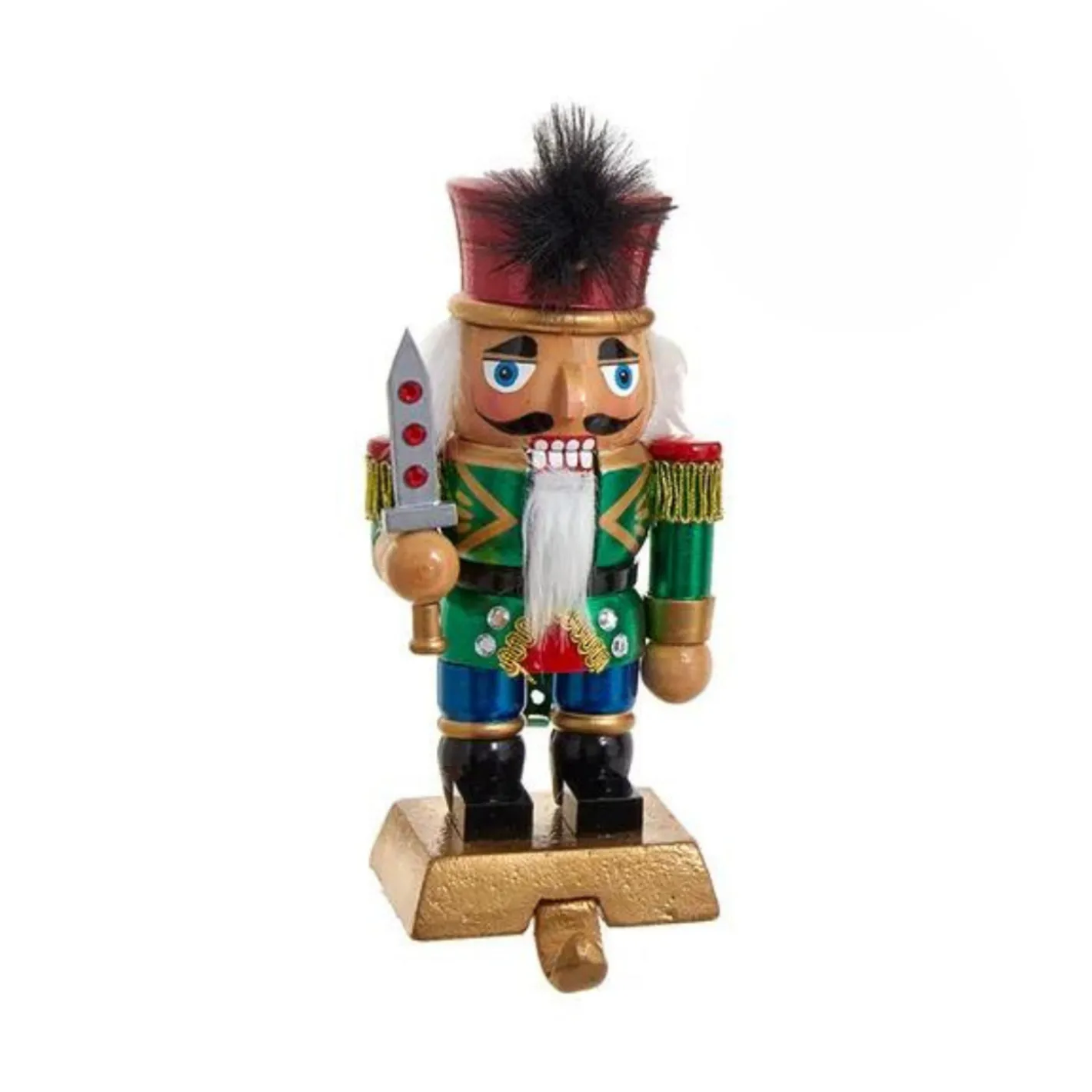 Kurt Adler 7.5" Nutcracker Christmas Stocking Holder C5969 Hot
