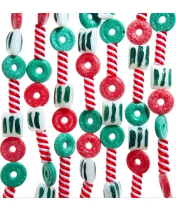 Kurt Adler 6' Red and Green Peppermint Candy Christmas Tree Garland D4574 Outlet
