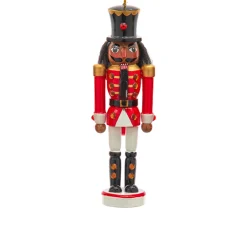 Kurt Adler 6" Red and White African American Nutcracker Ornament F2223 Hot
