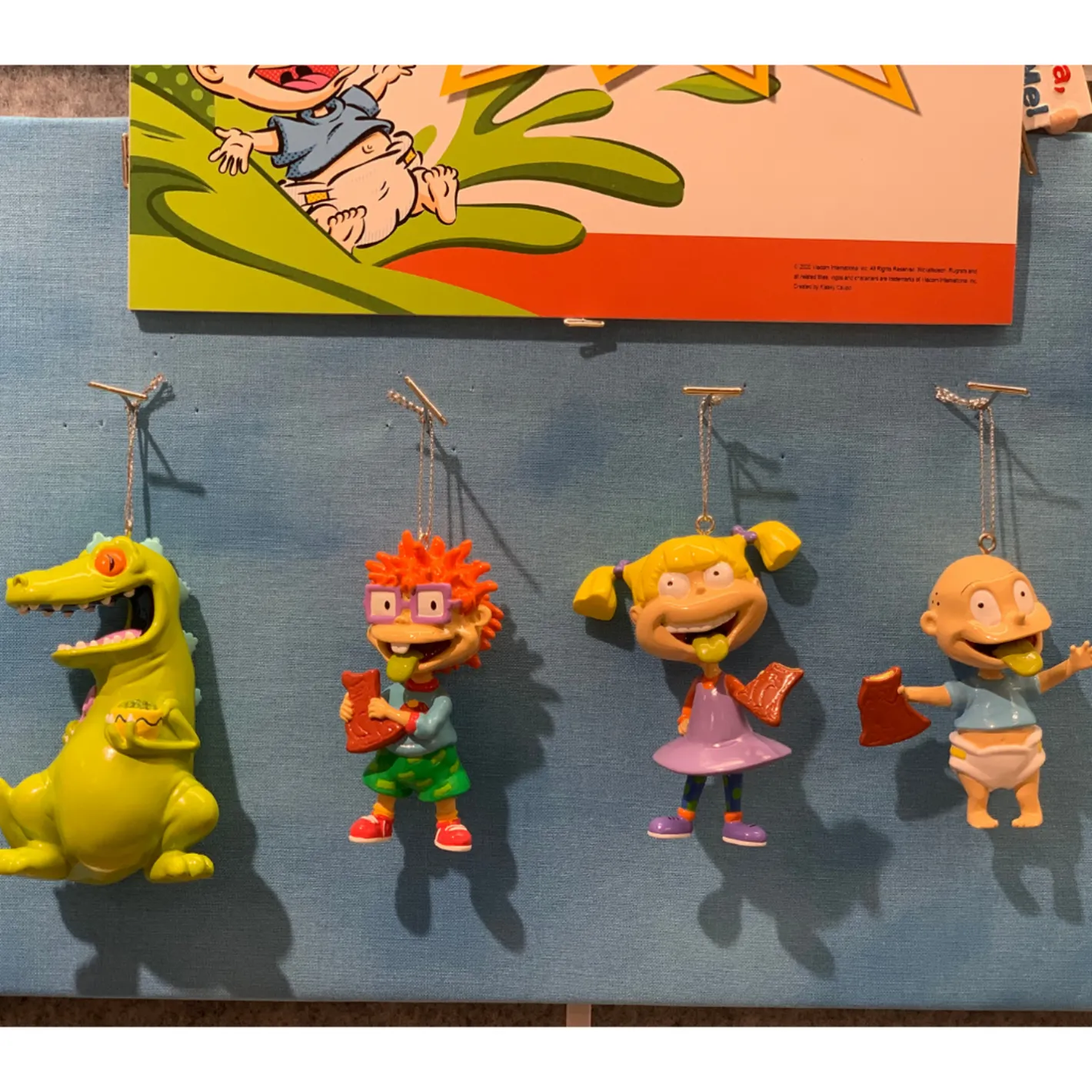 Kurt Adler Set of 4 3.5" Rugrats Blow Mold Christmas Ornaments RG1201 Outlet