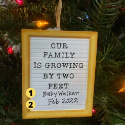 Polar X Letter Board Personalized Christmas Ornament OR2181 Best