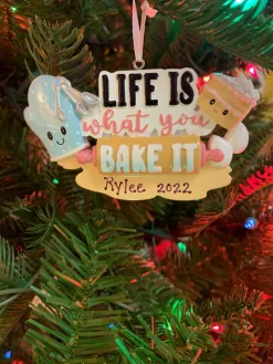 Polar X Life Is What You Bake It Personalized Christmas Ornament OR2285 New