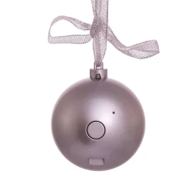 Kurt Adler 70MM Bluetooth Musical Silver Ball Christmas Ornament USB1300 Outlet