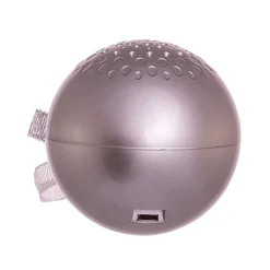 Kurt Adler 70MM Bluetooth Musical Silver Ball Christmas Ornament USB1300 Outlet