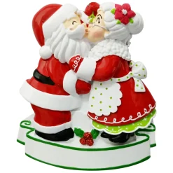 Polar X Mr. and Mrs. Claus Kissing Personalized Christmas Ornament OR2391 Outlet