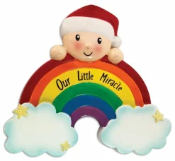 Polar X Our Little Miracle Rainbow Baby Personalized Christmas Ornament OR1965 Best