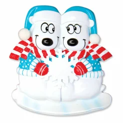 Polar X Polar Bear Couple Our First Christmas Personalized Christmas Ornament OR1450