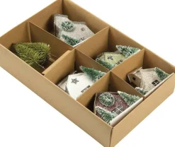 Primitives By Kathy Glittered Barn and Houses Sitter Set 104279 New