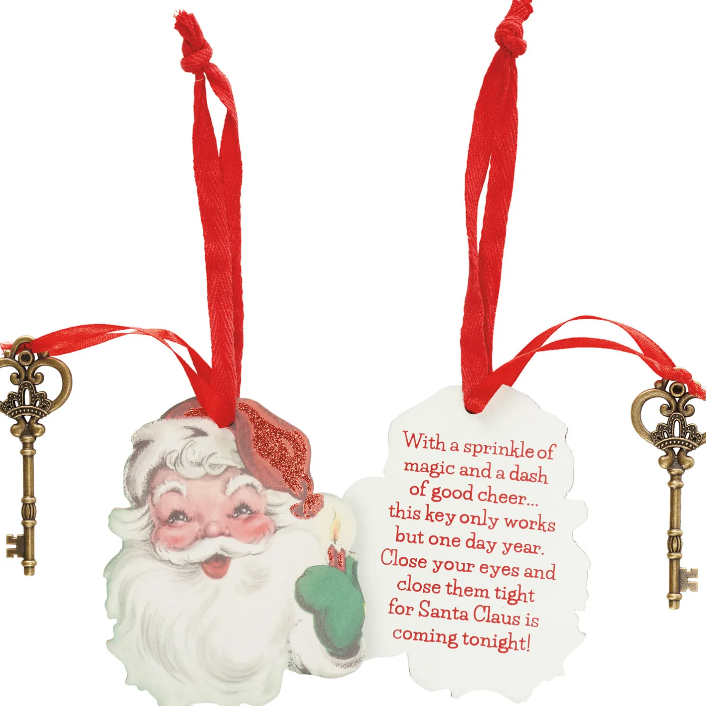 Primitives By Kathy Santa Claus Key Christmas Ornament 115321 New