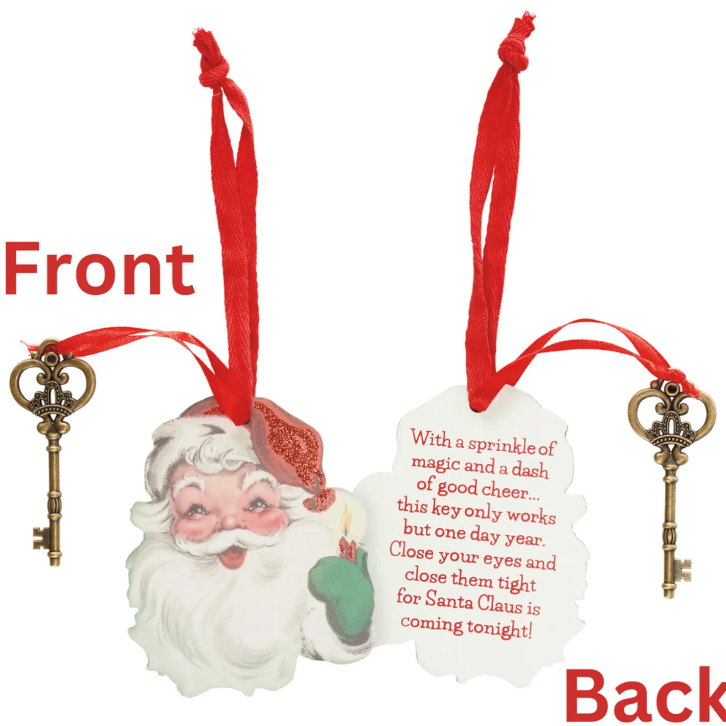 Primitives By Kathy Santa Claus Key Christmas Ornament 115321 New