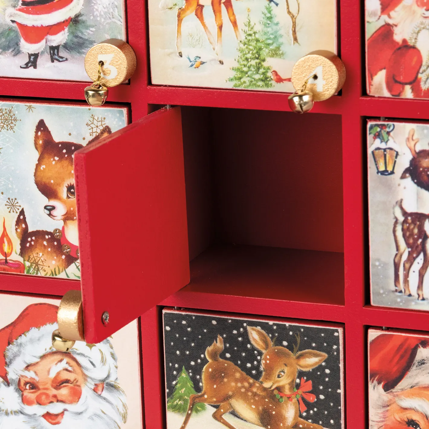 Primitives By Kathy Vintage Santa Claus Advent Calendar Christmas Countdown 115344 Sale