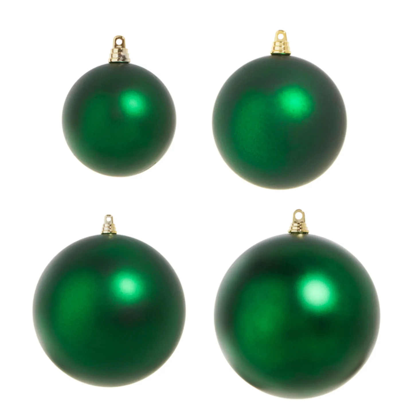 Raz Imports Raz 3", 4", 6", or 10" Large Green Matte Ball Christmas Ornaments Sale