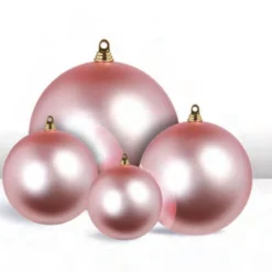 Raz Imports Raz 3", 4", 6", or 10" Large Pink Matte Ball Christmas Ornaments Hot