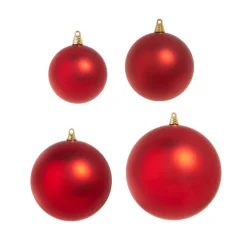 Raz Imports Raz 3", 4", 6", or 10" Large Red Matte Ball Christmas Ornaments Best