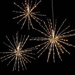 Raz Imports Raz 17", 23", or 27.5" Gold LED Lighted Starburst with Remote Christmas Decorations New