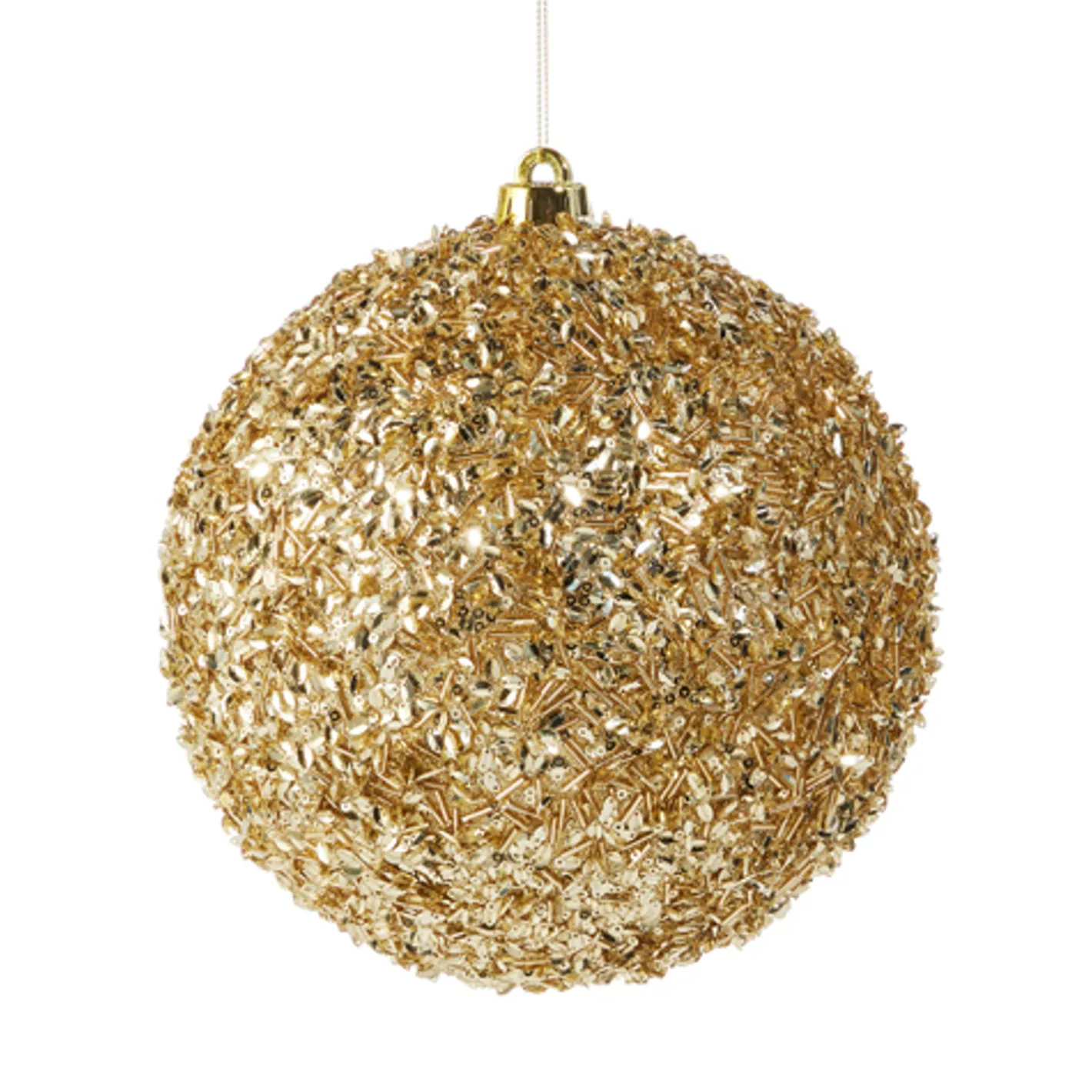 Raz Imports Raz 4", 6" or 8" Gold Sequin Ball Christmas Ornament Outlet