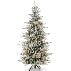 Raz Imports Raz 7.5', 9', or 12' O Tannenbaum Snowy Rocky Mountain Spruce Christmas Tree with LED Lights Online