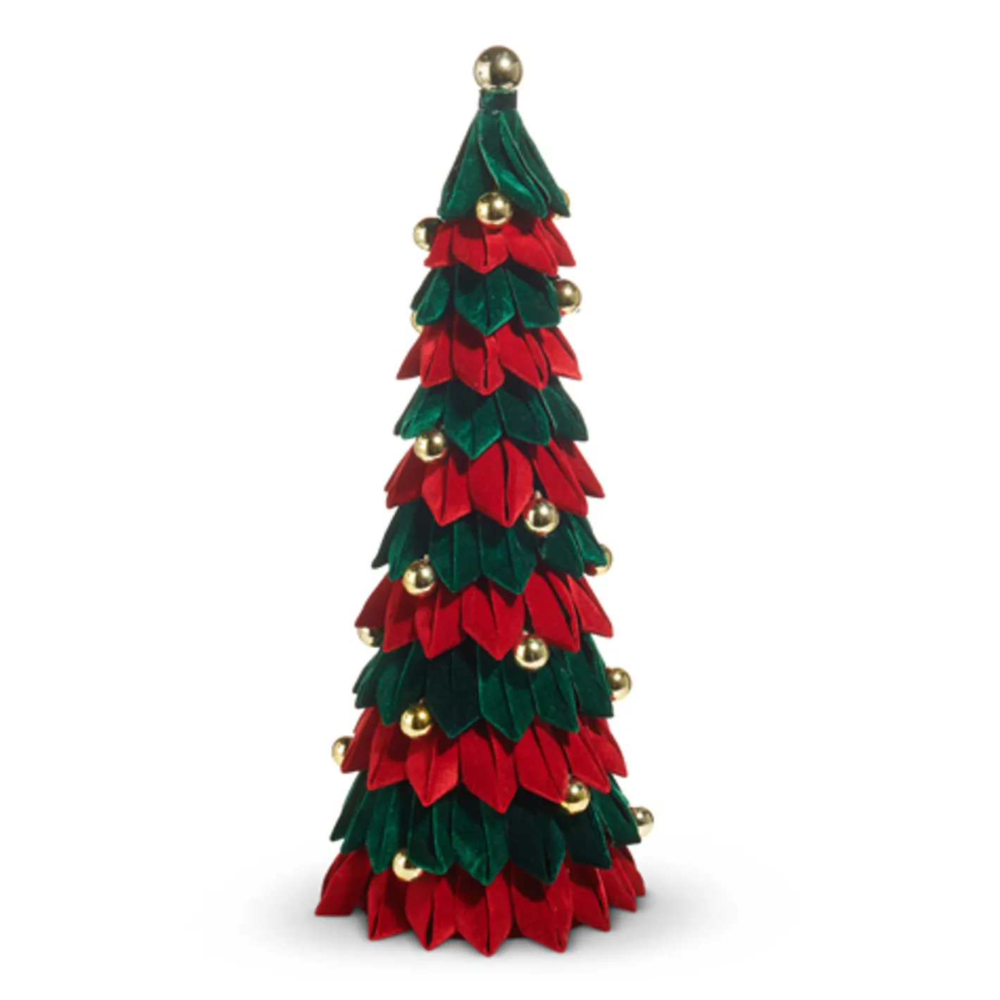 Raz Imports Raz 20.5", 27", or 34.5" Red and Green Velvet Christmas Tree Figure New