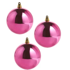 Raz Imports Raz 4", 6", or 10" Shiny Fuchsia Ball Christmas Ornament Online