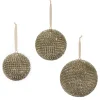 Raz Imports Raz 3.5", 4.5", or Large 6" Pave Crystal and Gold Ball Christmas Ornament Outlet