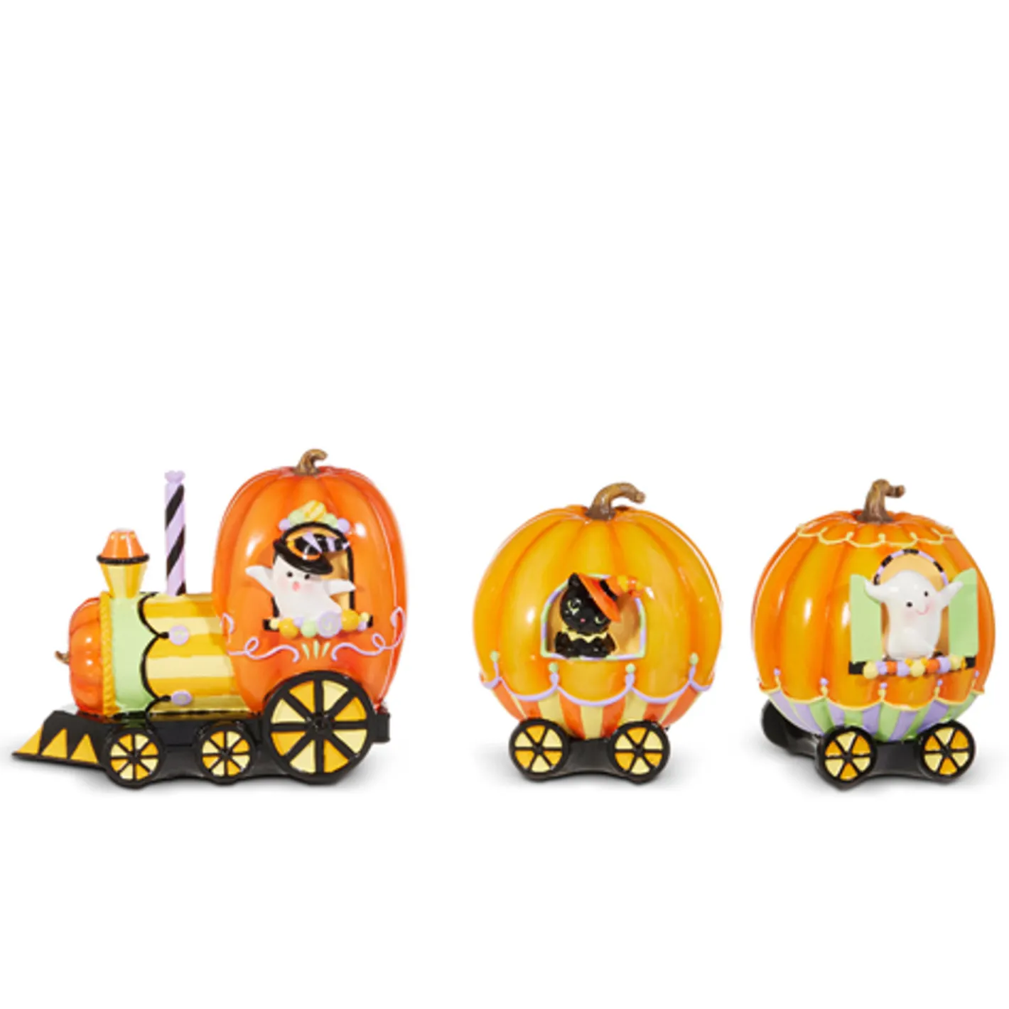 Raz Imports Raz 6" 3 Piece Candy Halloween Train Decoration 4510333 Hot