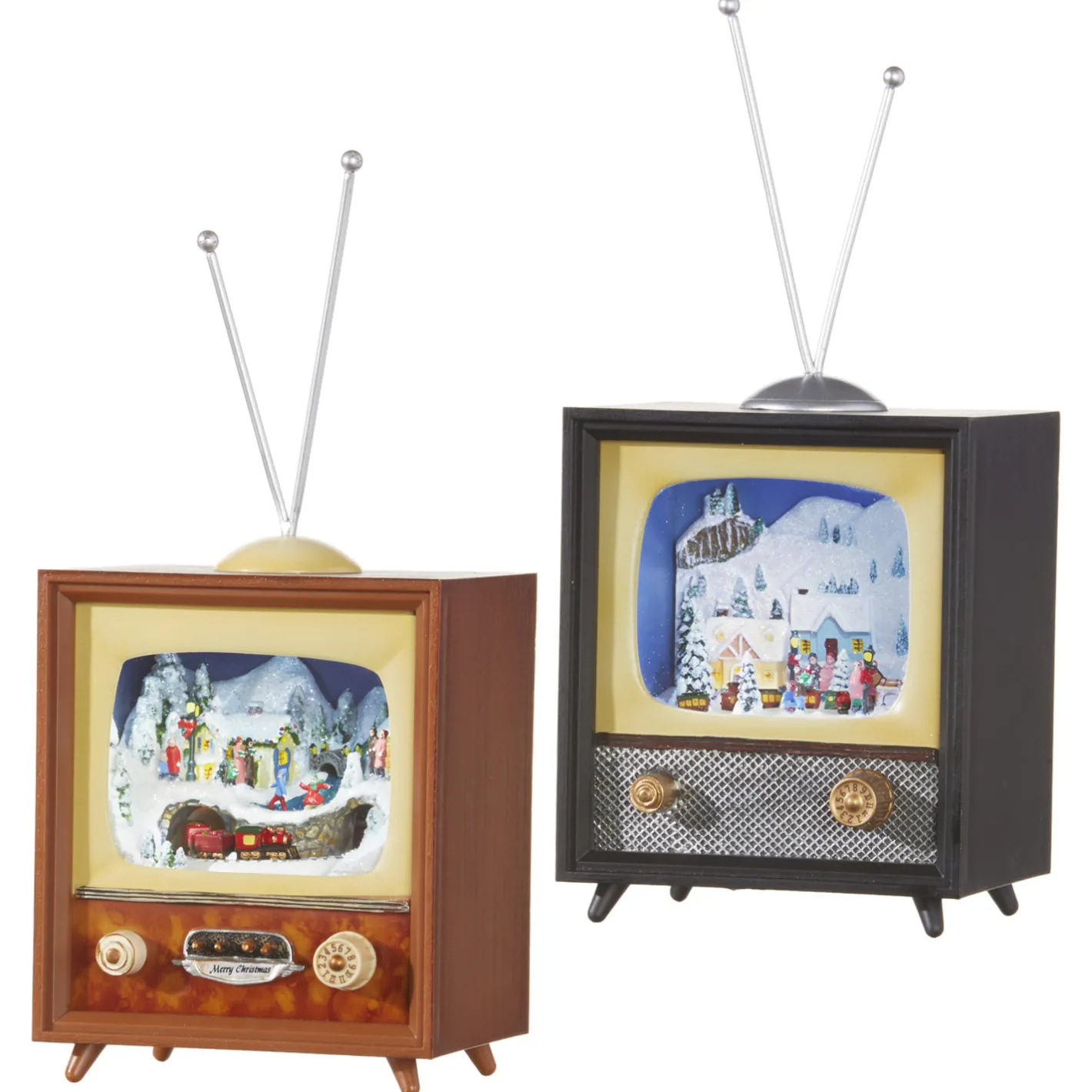 Raz Imports Raz 10" Animated Musical Television Christmas Decoration 3516162