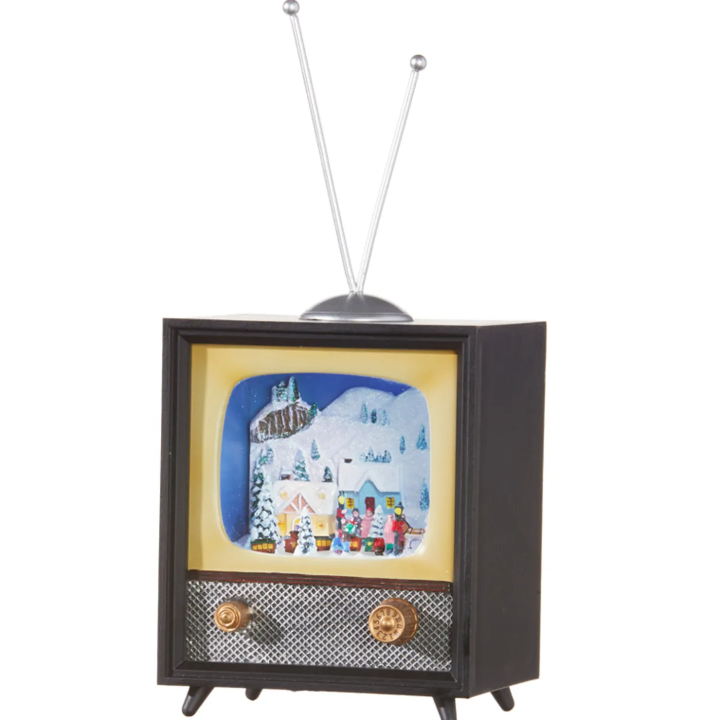 Raz Imports Raz 10" Animated Musical Television Christmas Decoration 3516162