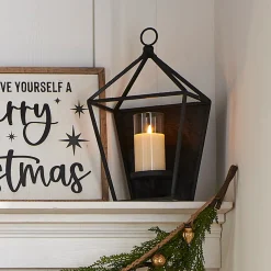 Raz Imports Raz 17" Antique Black Metal Lantern Candle Holder 4354204 Discount