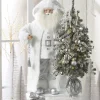 Raz Imports Raz 37" Arctic Winter White Santa with Lighted Tree Christmas Decoration 4415588 Online