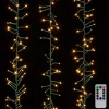 Raz Imports Raz 15' Battery Operated Cluster Garland Green Wire with White Compact Christmas Lights G3937045 Outlet