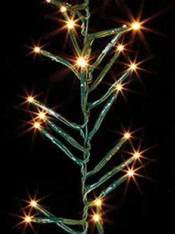 Raz Imports Raz 15' Battery Operated Cluster Garland Green Wire with White Compact Christmas Lights G3937045 Outlet