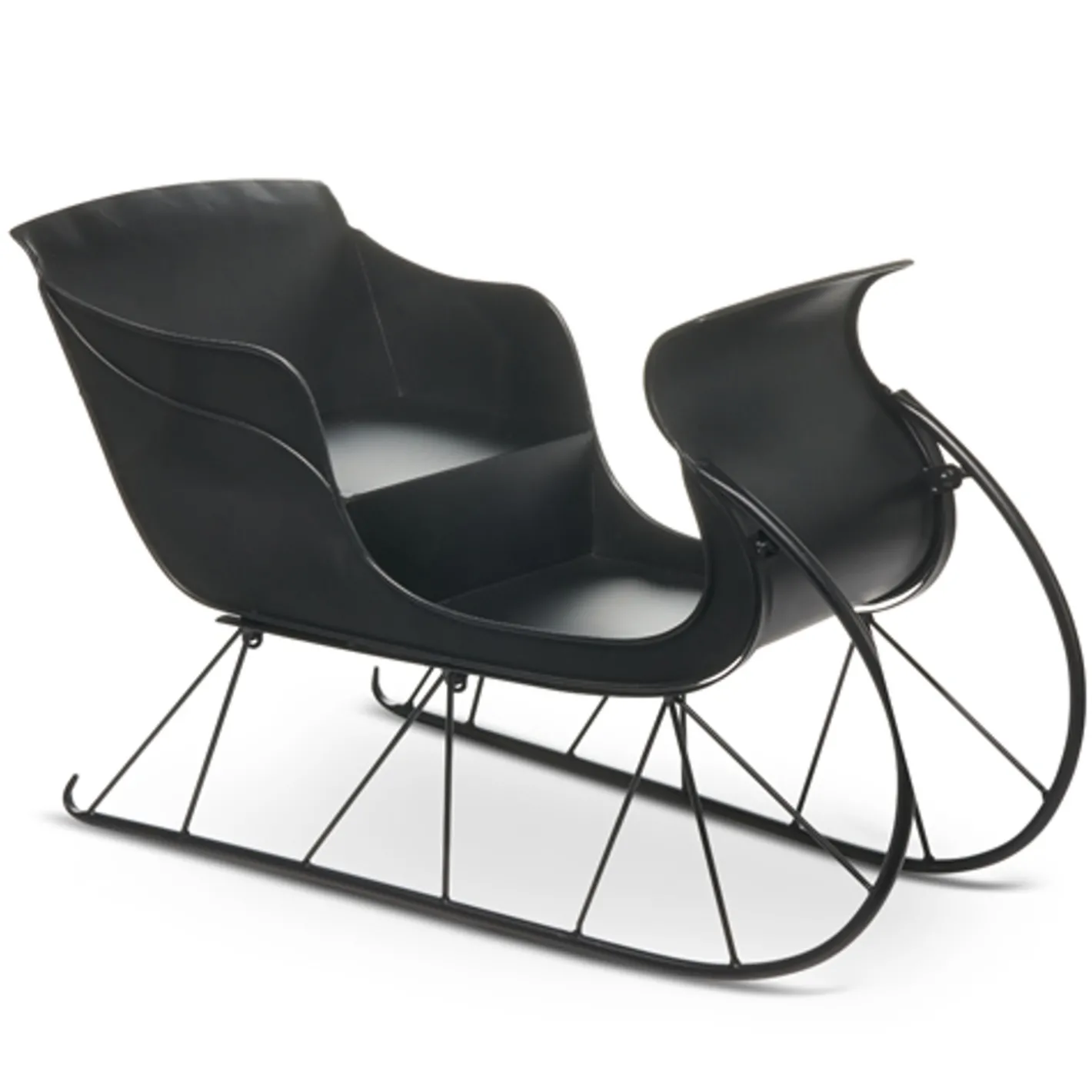 Raz Imports Raz 25.25" Black Metal Sleigh Christmas Decoration 4517036 Clearance