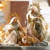 Raz Imports Raz 16.5" Blue Holy Family Christmas Nativity Decoration 4310660 Outlet
