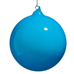 Raz Imports Raz 5" Blue Opaque Blown Glass Ball Christmas Ornament 4523082 Online