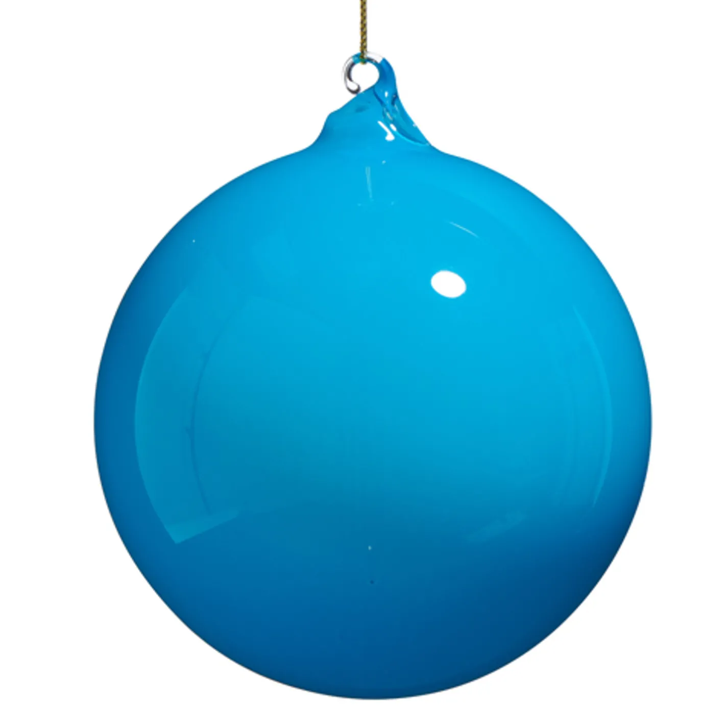 Raz Imports Raz 5" Blue Opaque Blown Glass Ball Christmas Ornament 4523082 Online