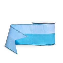Raz Imports Raz 4" Blue Two Toned Wired Christmas Ribbon R4571820 Outlet