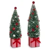 Raz Imports Raz 11" Bottle Brush Trees in Presents Christmas Decoration 4416379