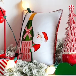 Raz Imports Raz 16" Bottled Christmas Cheer Champagne Pillow 4556033