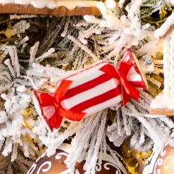 Raz Imports Raz 3.5" Box of 6 Peppermint Candy Glass Christmas Ornaments 4520938 Sale