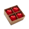 Raz Imports Raz 4" Box of 4 Red Satin Ball Vintage Inspired Christmas Ornaments 4332732 Discount