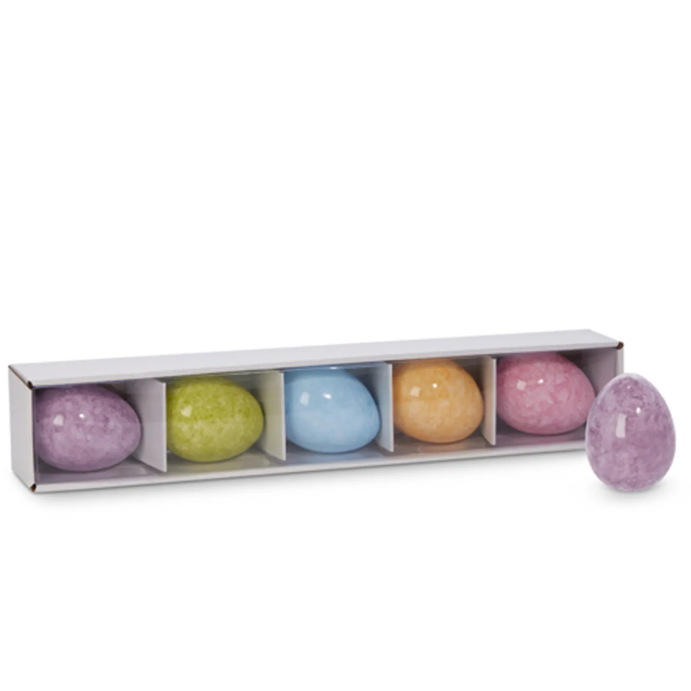 Raz Imports Raz 3" Box of Polished Eggs Easter Decoration 4509875