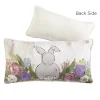 Raz Imports Raz 22" Bunny Tails Lumbar Easter Pillow 4345511 New
