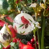 Raz Imports Raz 5" Cardinal Ball Glass Christmas Ornament 4524553 Discount