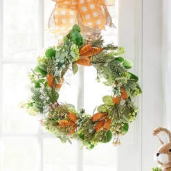 Raz Imports Raz 22" Carrot Mixed Greenery and Berries Easter Wreath W4402059 Best